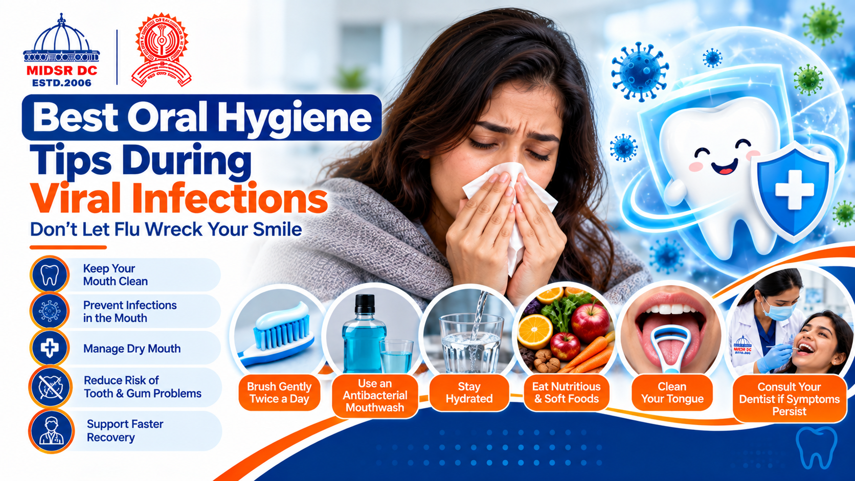 Best Oral Hygiene Tips During Viral Infections: Don't Let Flu Wreck Your Smile